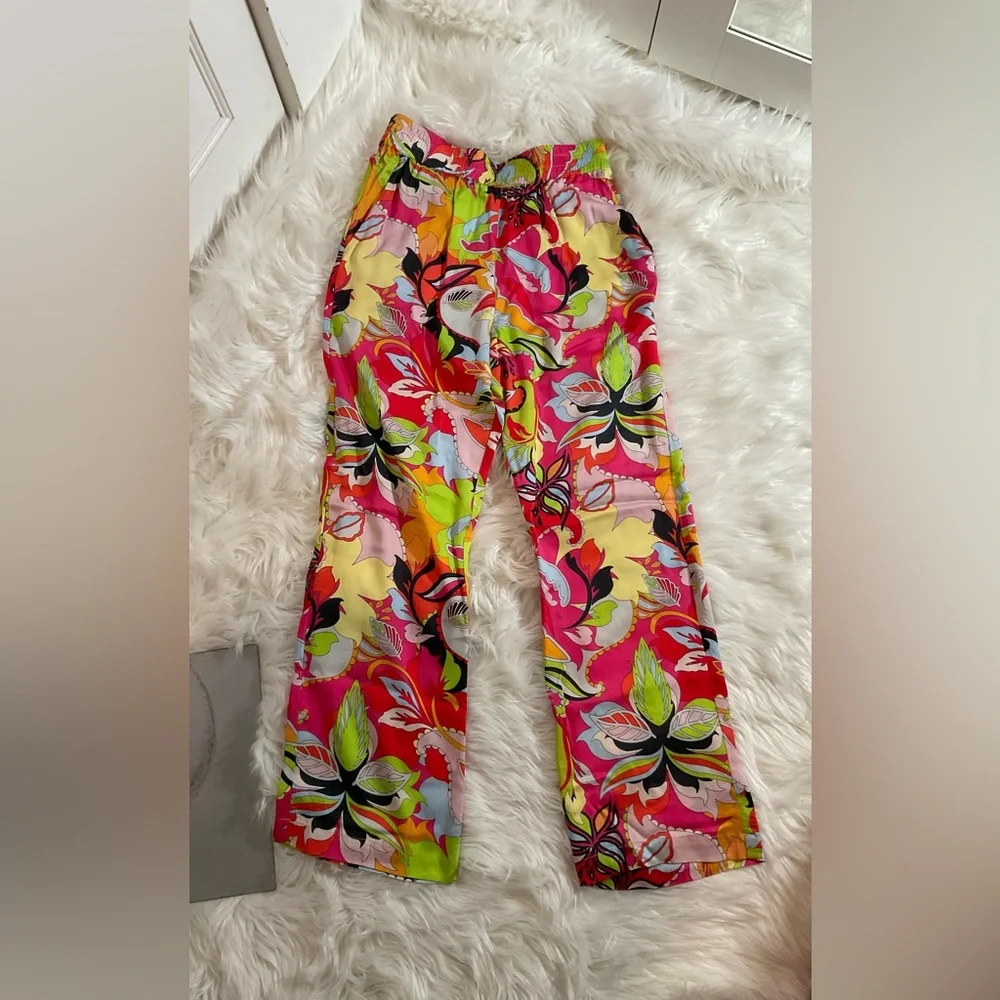 ROMANTIC ABSTRACT TROUSERS - Picture 4 of 8